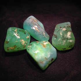 Pierres polies Chrysoprase