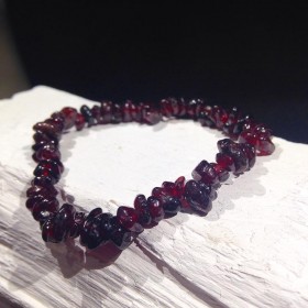 Bracelet baroque Grenat